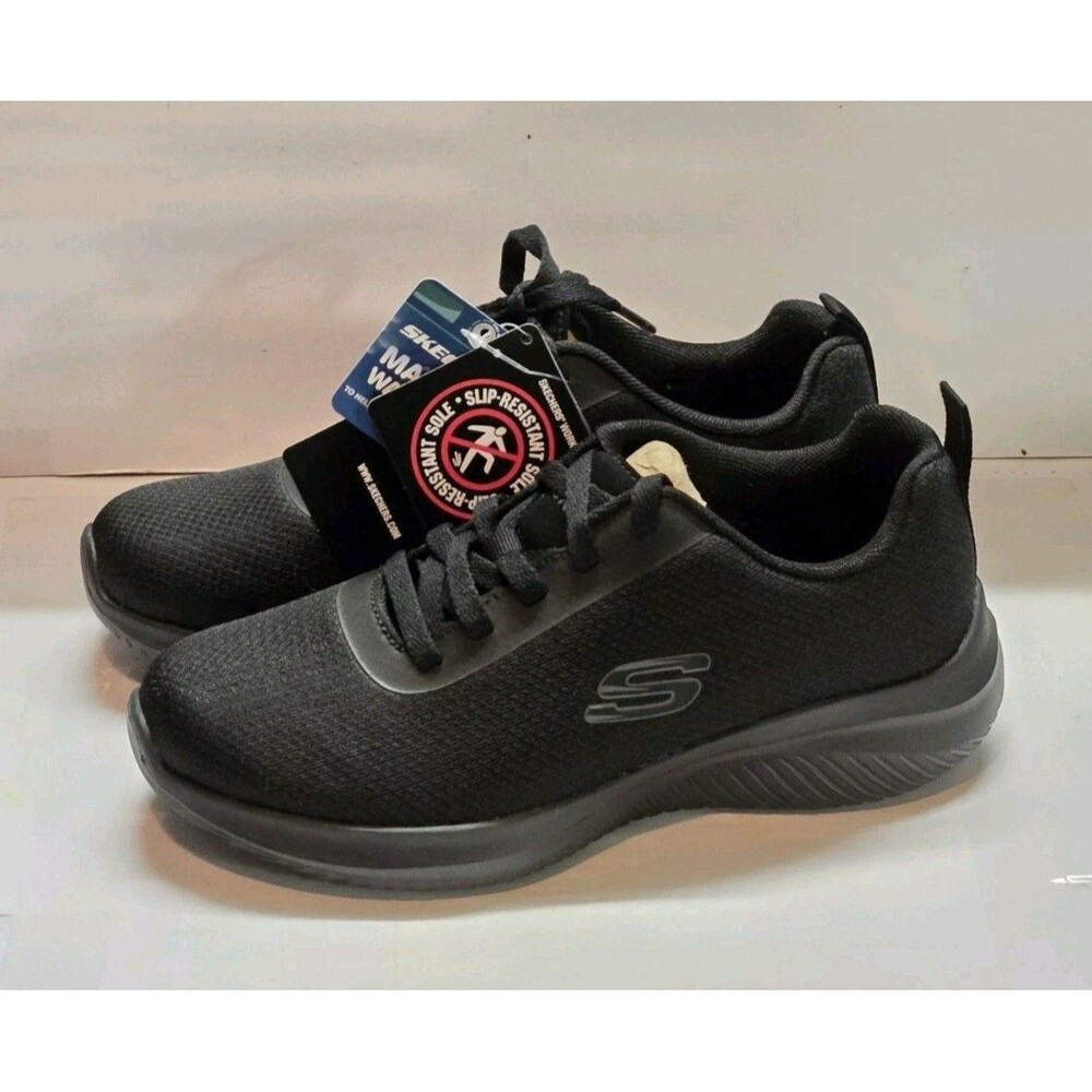 Skechers Work Ultra Flex 3.0 SR Jinie Women's 7 Black Slip Resistant 108176 New